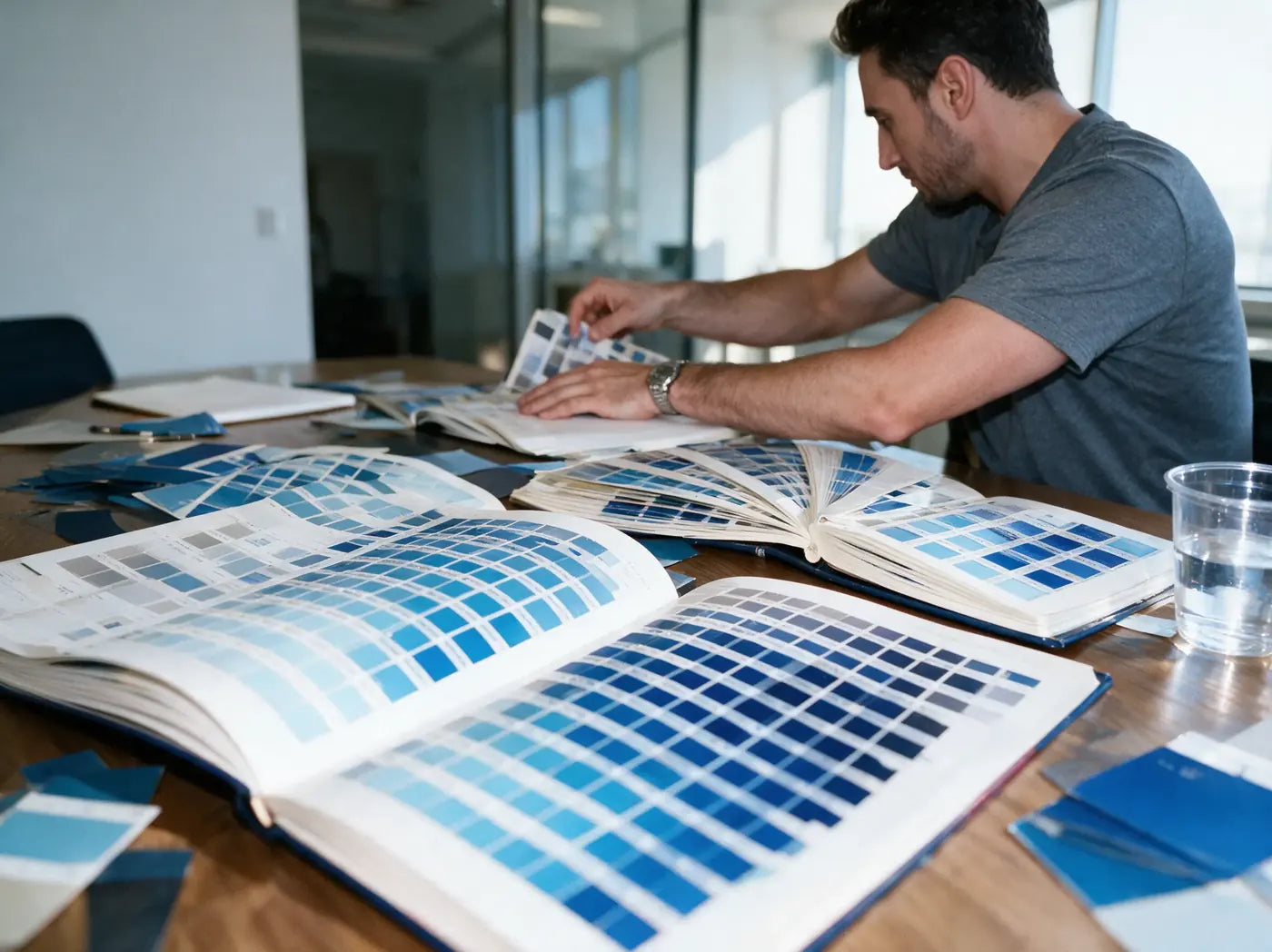 Choosing the colours for the WAVE packaging