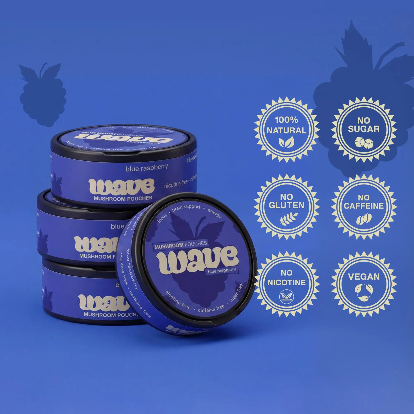 WAVE Natural mushroom pouches